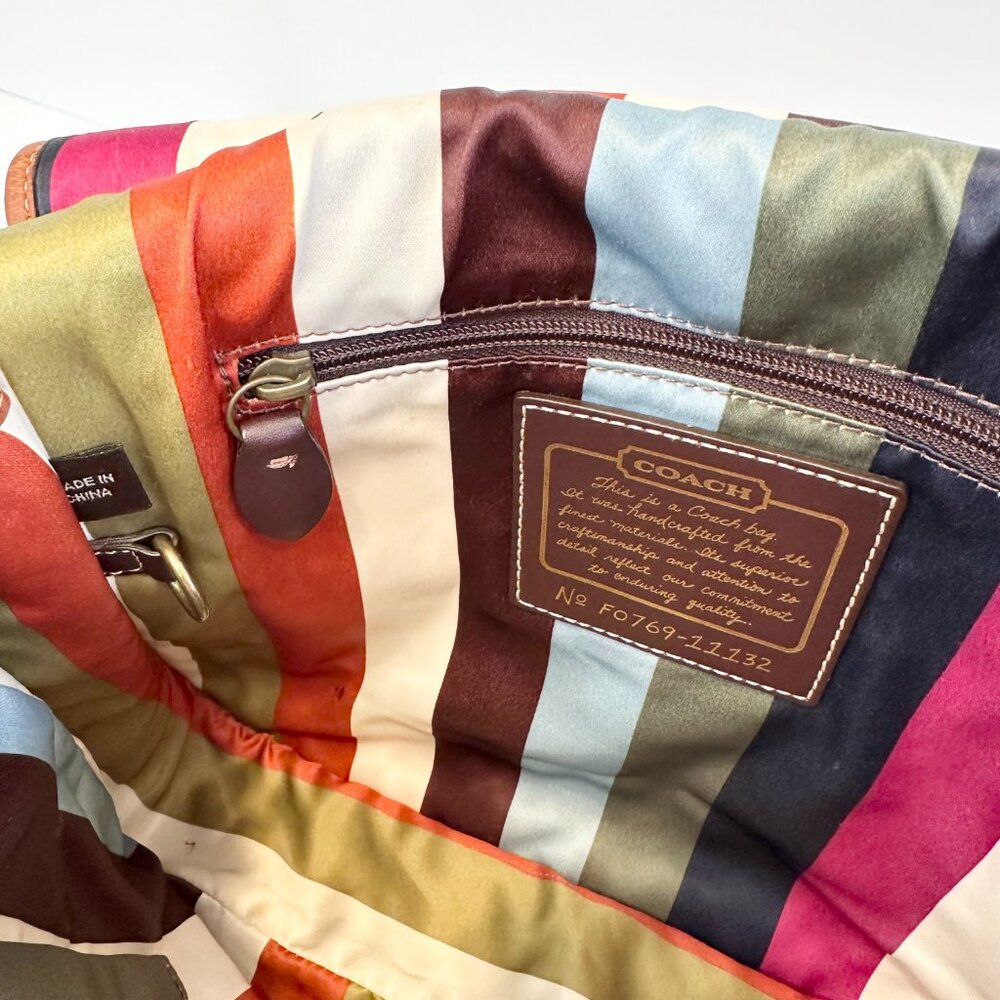 COACH 65th Anniversary Crescent Hippie Crossbody Whiskey Leather RARE - Picture 8 of 16